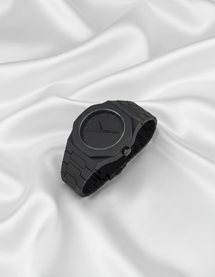 Black Aura Couple Watch – Elegant Matching Timepieces, Stylish Fashion Accessories for Men and Women