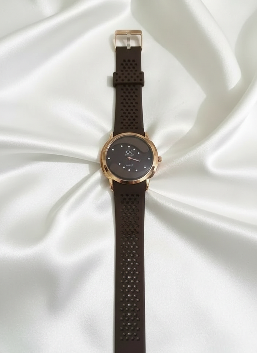Brown CK watch
