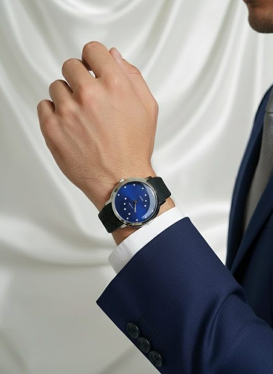 CK Quartz Big Dial Watch for Men | Premium Analog Wristwatch with Stylish Large Face | Elegant, Durable & Fashionable Daily Wear Timepiece brown