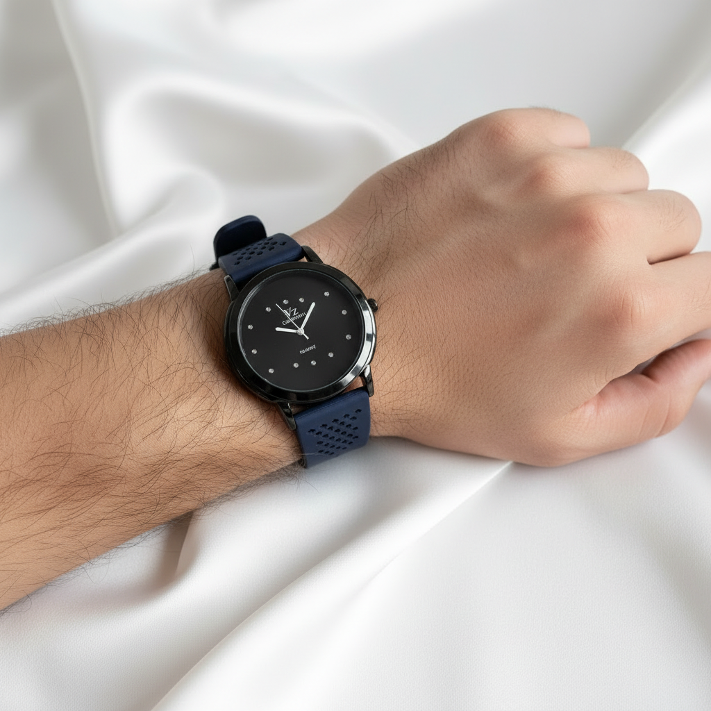 CK Quartz Big Dial Watch for Men | Premium Analog Wristwatch with Stylish Large Face | Elegant, Durable & Fashionable Daily Wear Timepiece brown